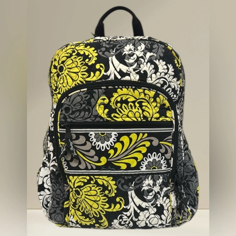 Vera Bradley Baroque Floral Medium Campus Laptop Tablet School Bag Backpack 16